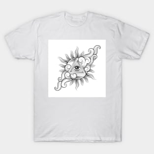 All seeing Eye Inside the Sun T-Shirt